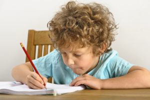 writing kid